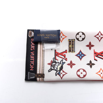 Louis Vuitton Silk Monogram Rodeo Bandeau Red 3 of 3
