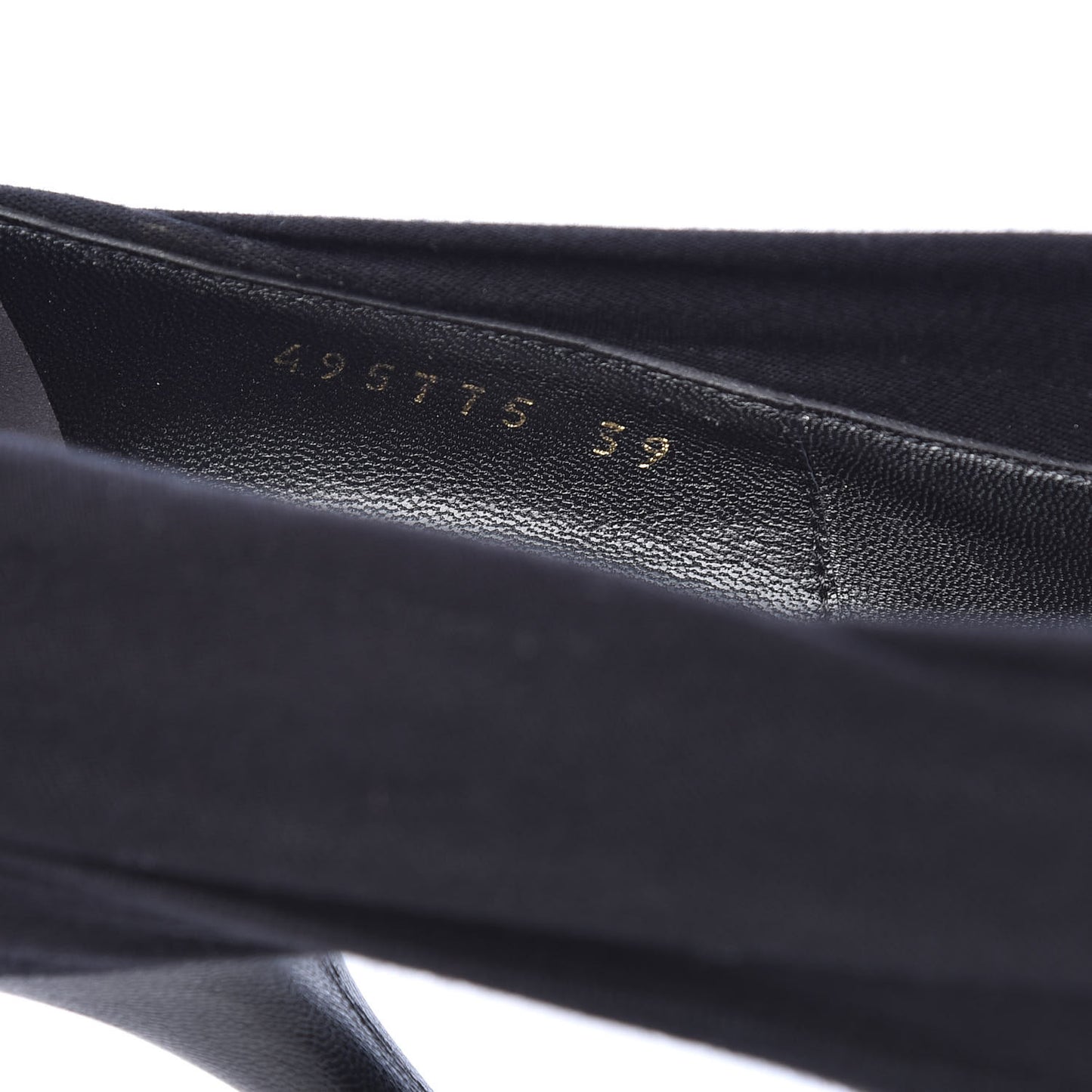 Jersey Crepe Political Campaign Logo Knife 115 Pointed Pumps 39 Black White Rouge