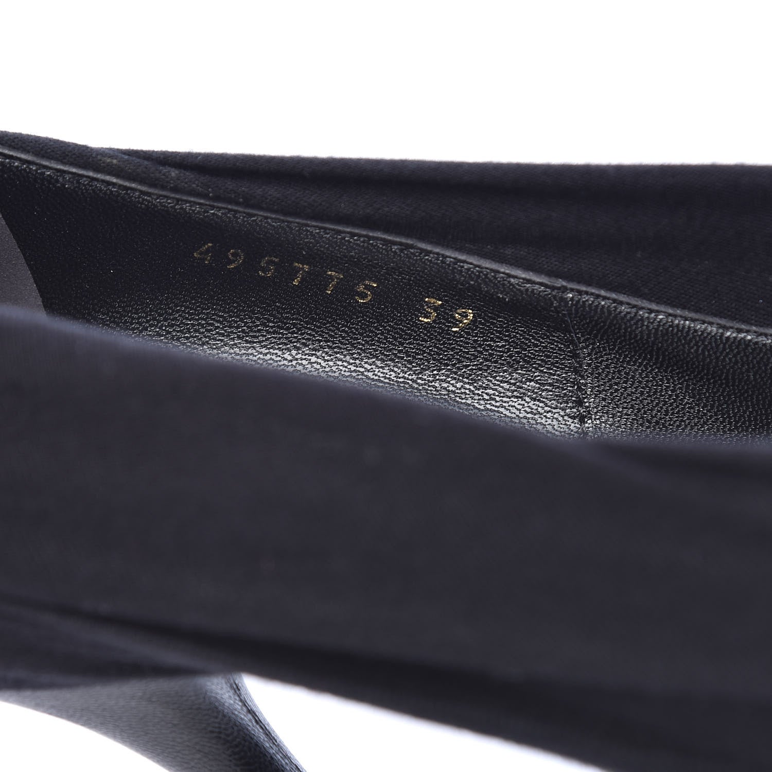 Balenciaga Jersey Crepe Political Campaign Logo Knife 115 Pointed Pumps 39 Black White Rouge 8 of 9