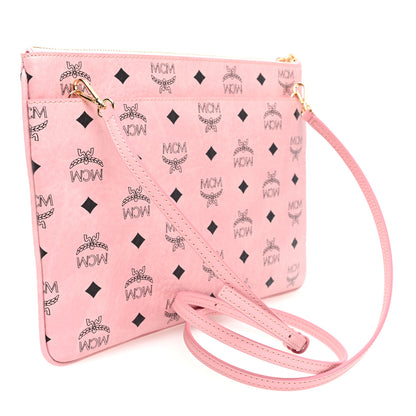 MCM Visetos Medium Crossbody Pouch Soft Pink 3 of 9