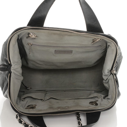 Chanel Calfskin Ultra Stitch Bowler Black 5 of 11