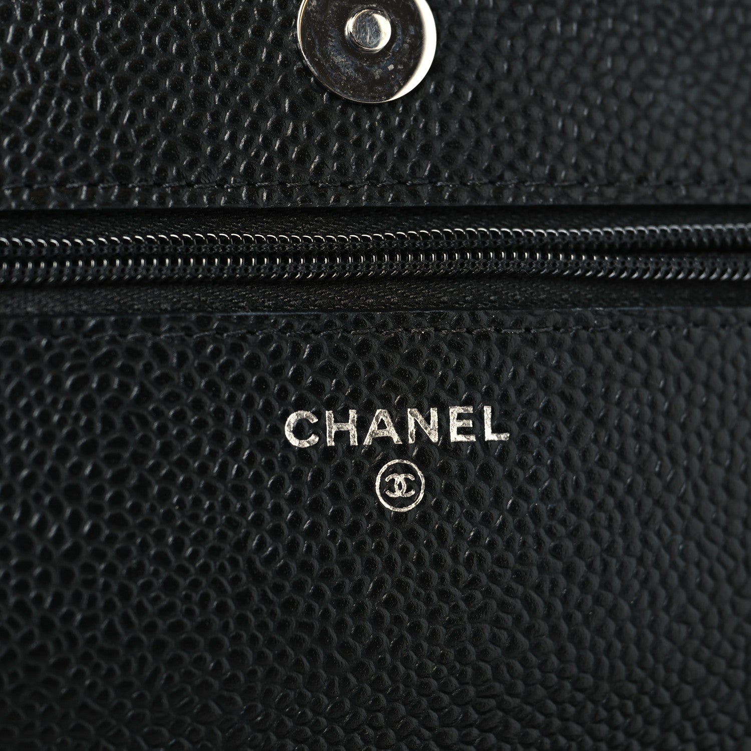 Chanel Caviar Quilted Wallet on Chain WOC Black 6 of 13
