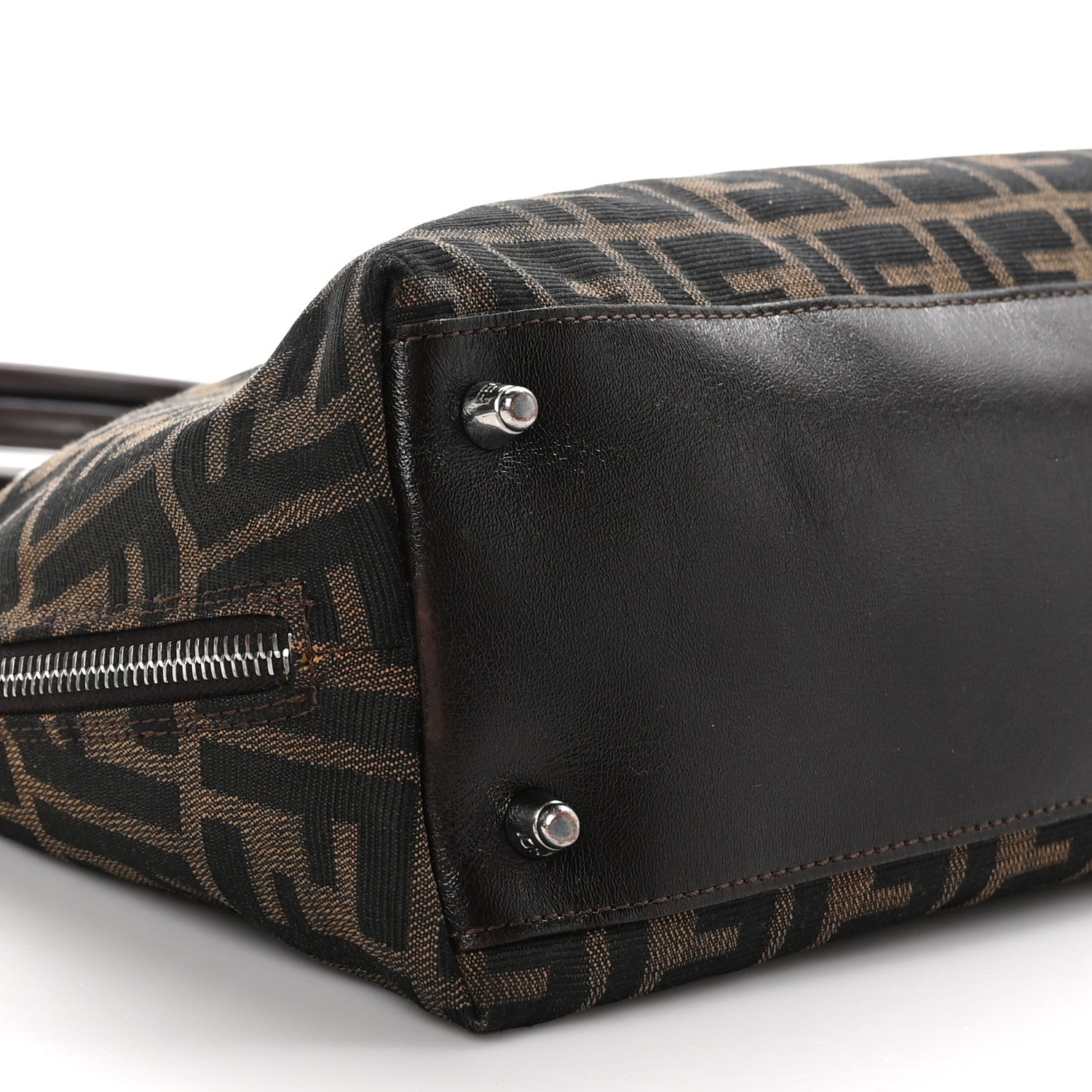 Fendi Zucca Top Handle Tote Tobacco 9 of 9