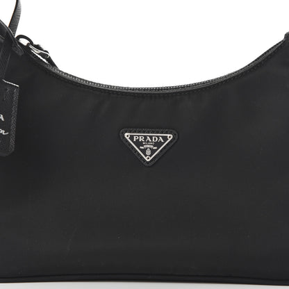 Prada Tessuto Nylon Mini Re-Edition 2000 Bag Black 9 of 10