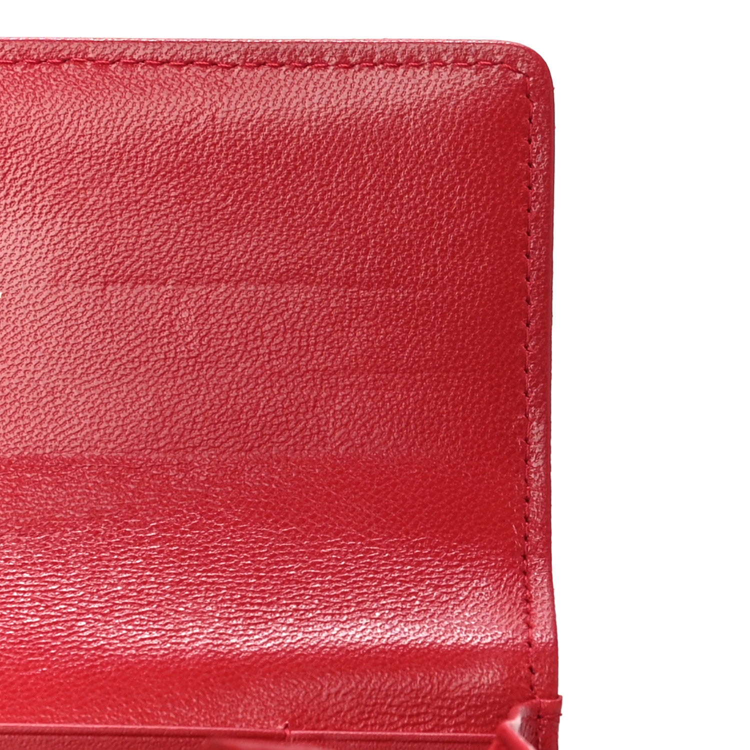 Chanel Goatskin Quilted Chanel 19 Flap Wallet Red 11 of 11