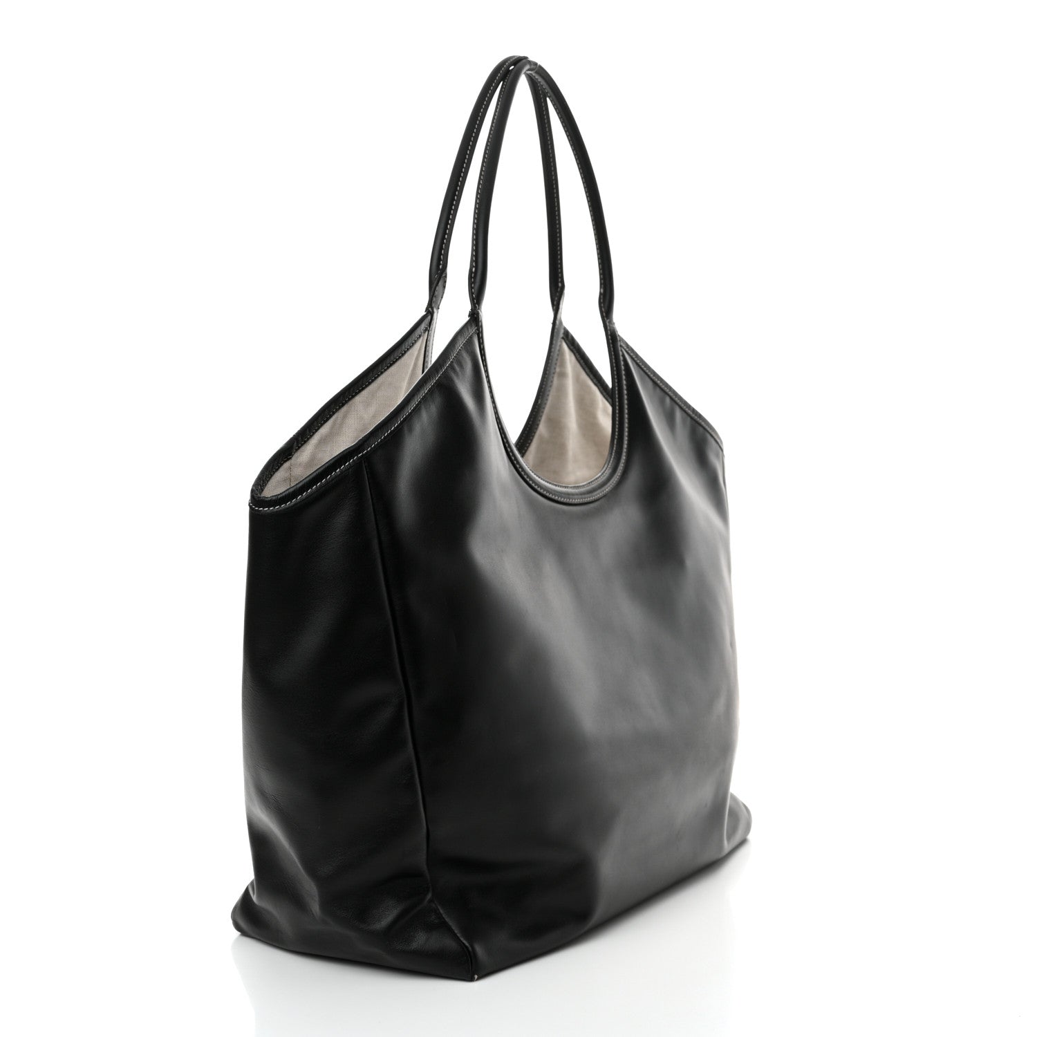 Miu Miu Nappa Large Ivy Tote Bag Black 3 of 17