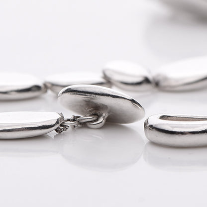 Chanel Sterling Silver Pebble Necklace 5 of 6