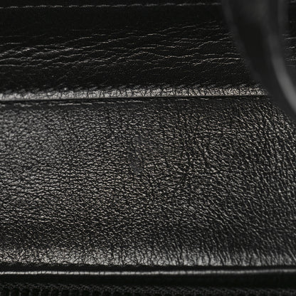 Gucci Calfskin Monochrome Medium Double G Tote Bag Black 12 of 13