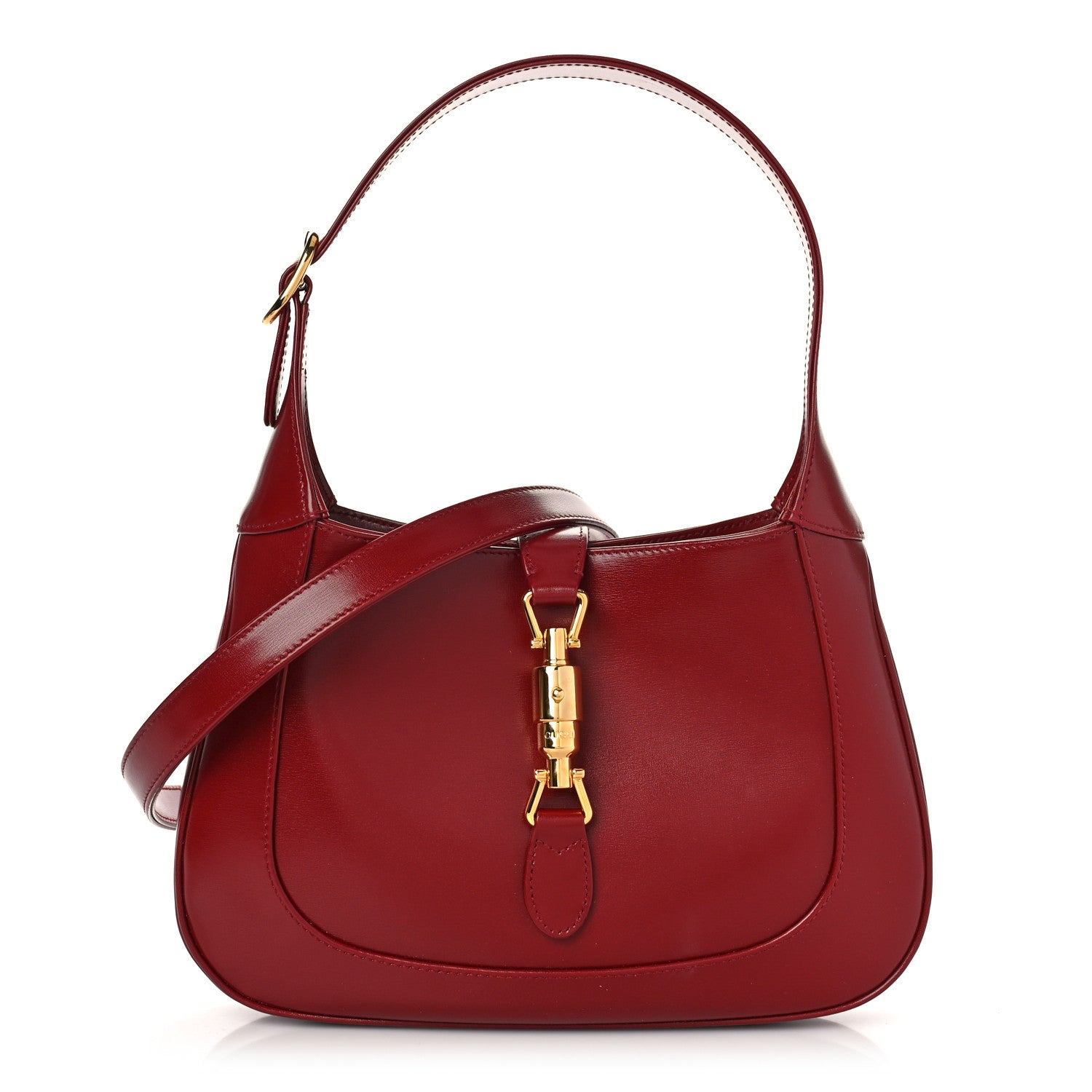 Gucci Boarded Dyana Lux Calfskin Small Jackie 1961 Hobo New Cherry Red 1 of 16