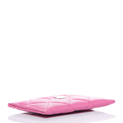 Chanel Caviar Quilted Card Holder Pink 4 of 12