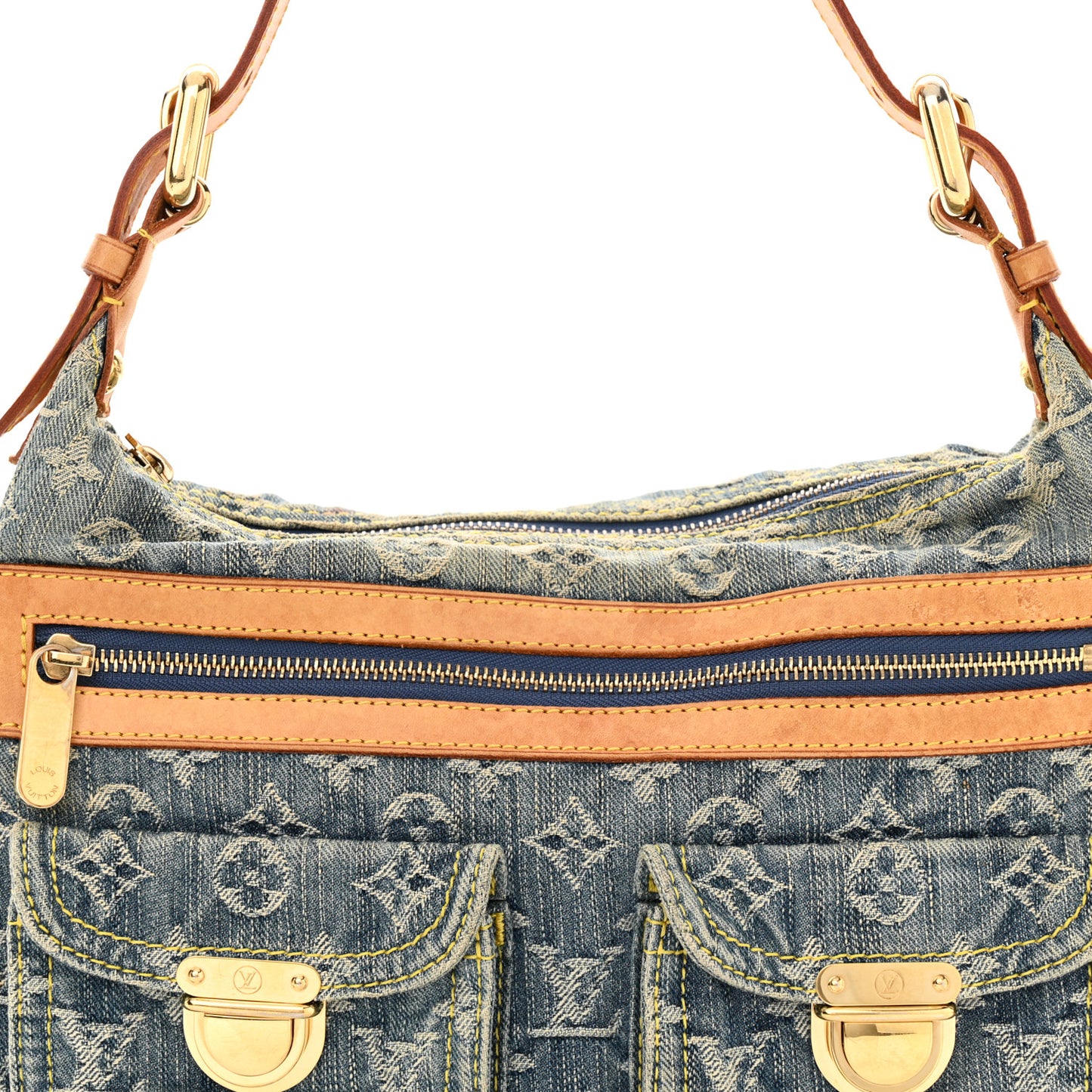 Monogram Denim Baggy PM Blue