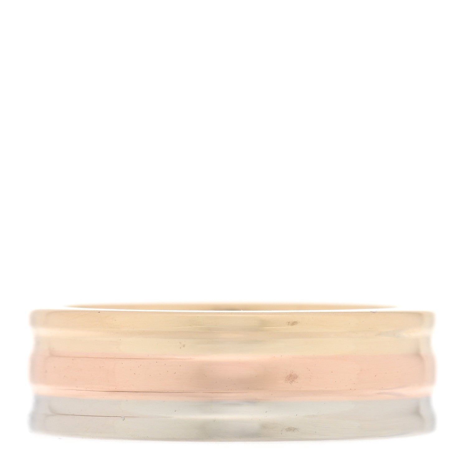 Tiffany 14K Rose White Yellow Gold Wide Band Ring 49 5 3 of 4