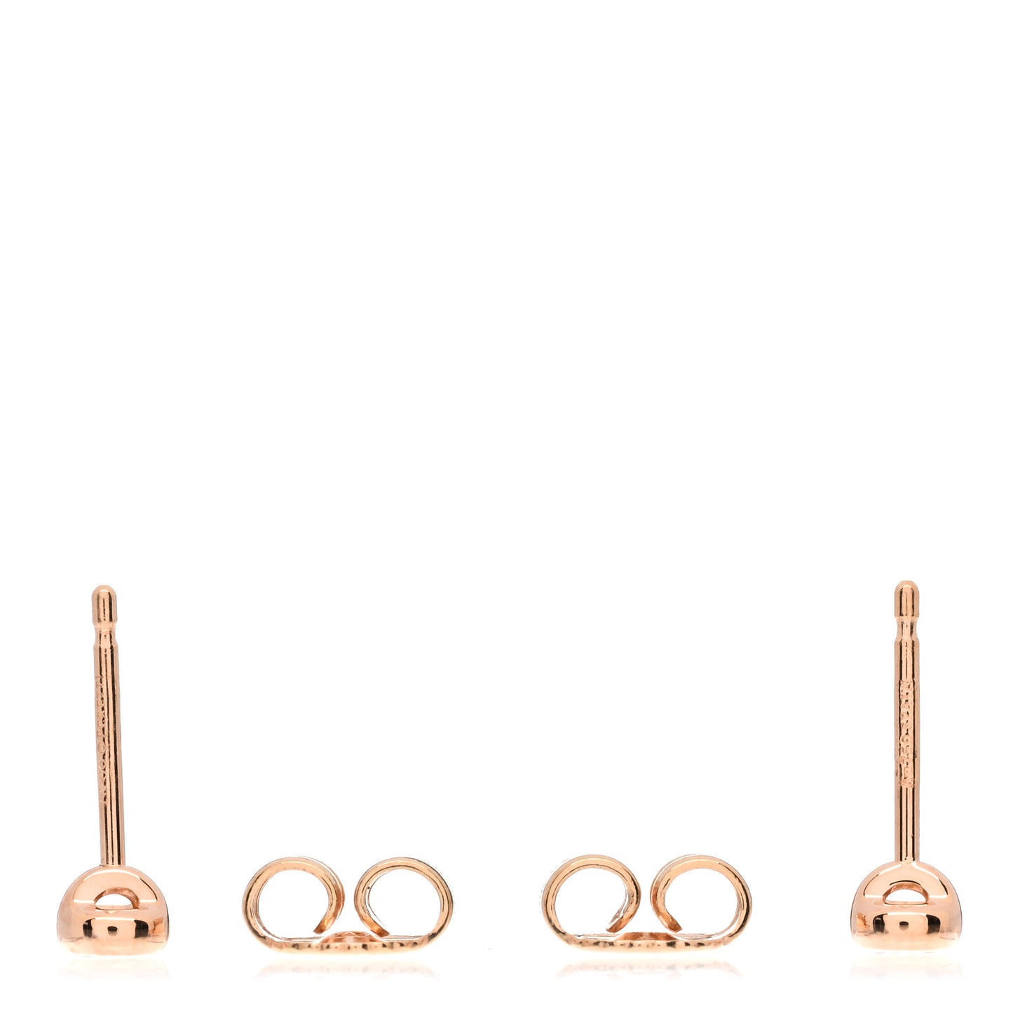 18K Rose Gold Diamond .06ctw Elsa Peretti Diamonds By The Yard Earrings
