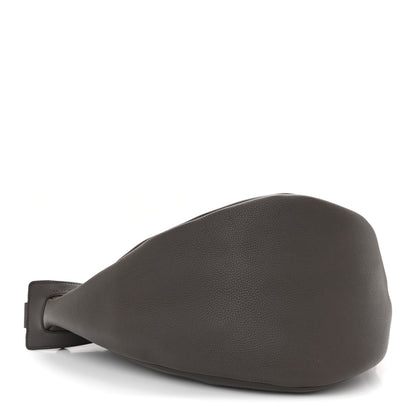 The Row Grained Calfskin Large Slouchy Banana Bag Brunette 4 of 9