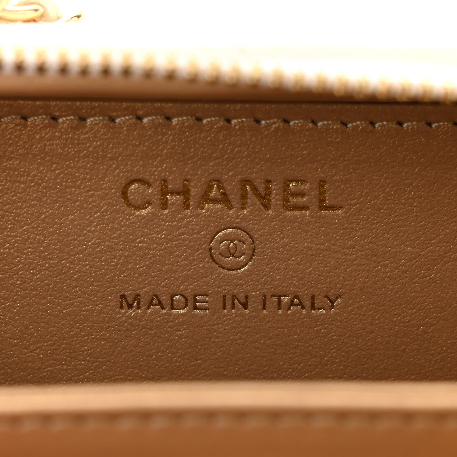 Chanel Lambskin Quilted Mini Golden Plate Clutch With Chain White 7 of 12
