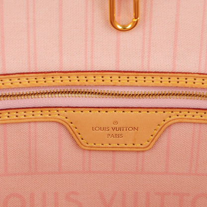 Louis Vuitton Damier Azur Neo Neverfull MM Rose Ballerine 7 of 10