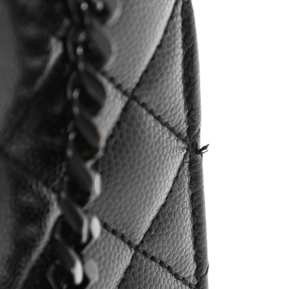 Saint Laurent Grain De Poudre Textured Mixed Matelasse Triquilt Medium Monogram Satchel Black 13 of 13