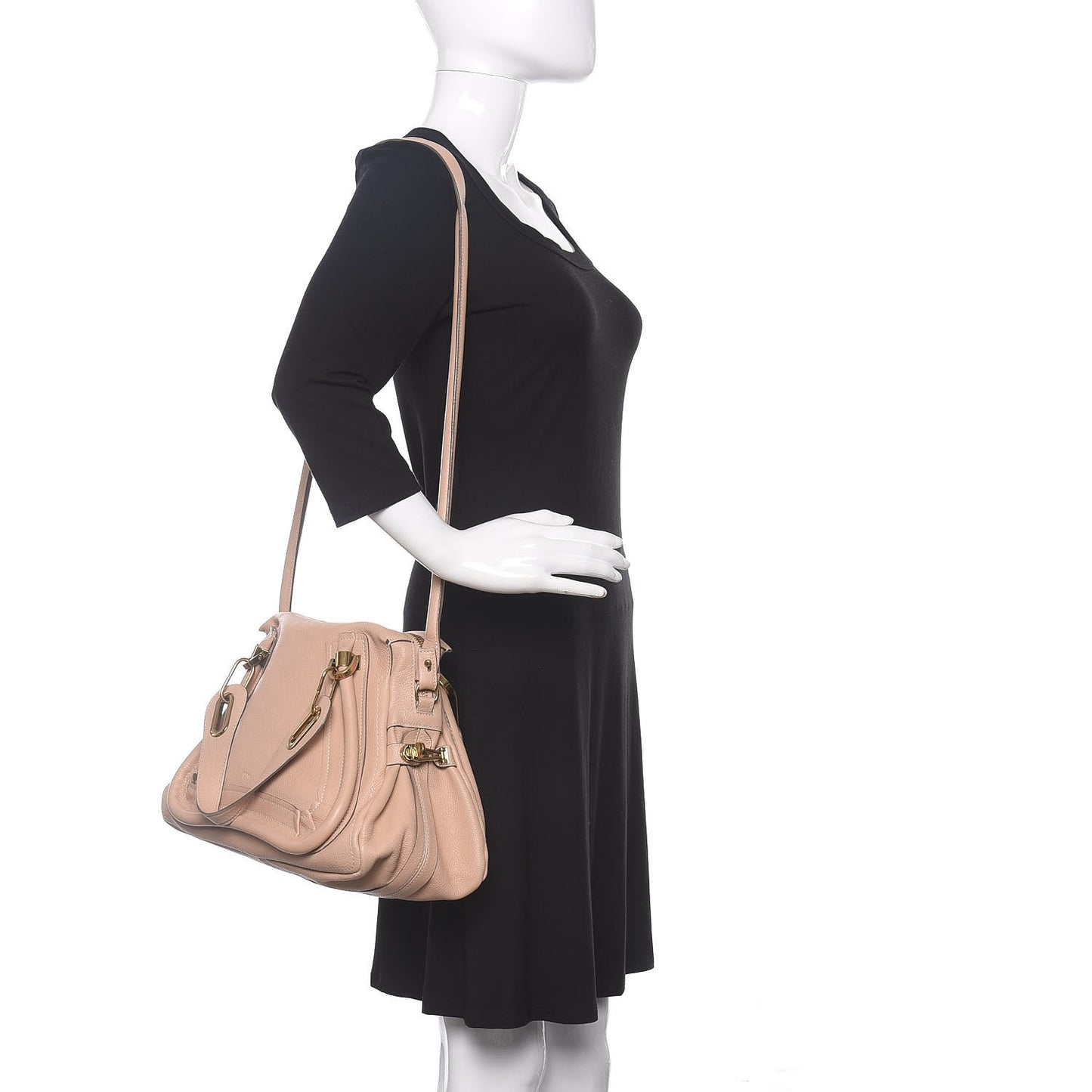 Calfskin Medium Paraty Blush Nude