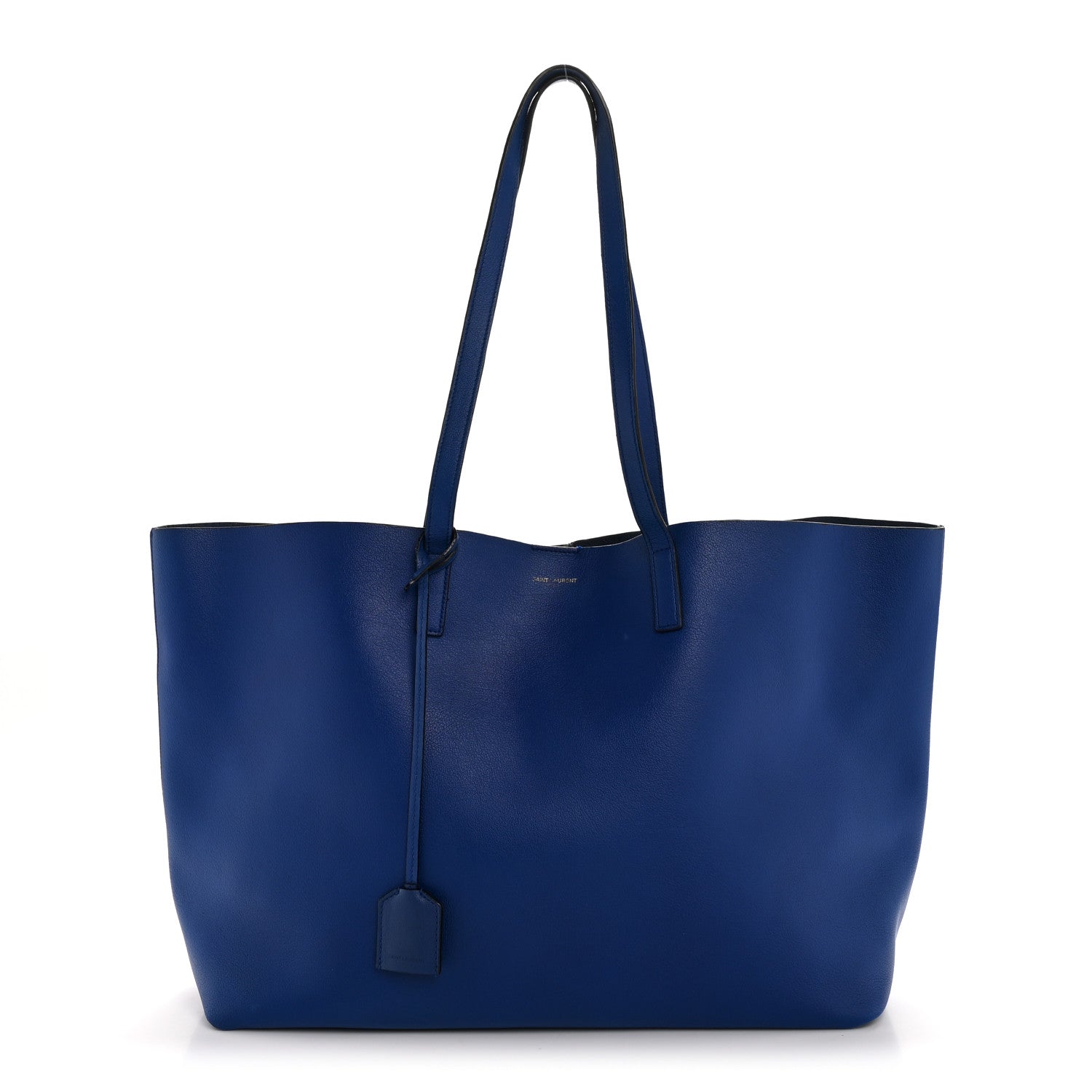 Saint Laurent Calfskin Large Shopping Tote Ultramarine 2 of 28