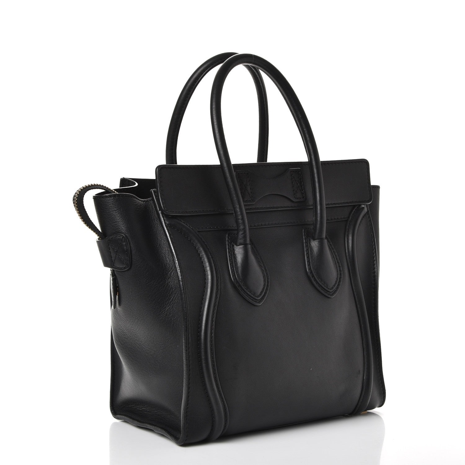 Celine Smooth Calfskin Micro Luggage Black 3 of 17