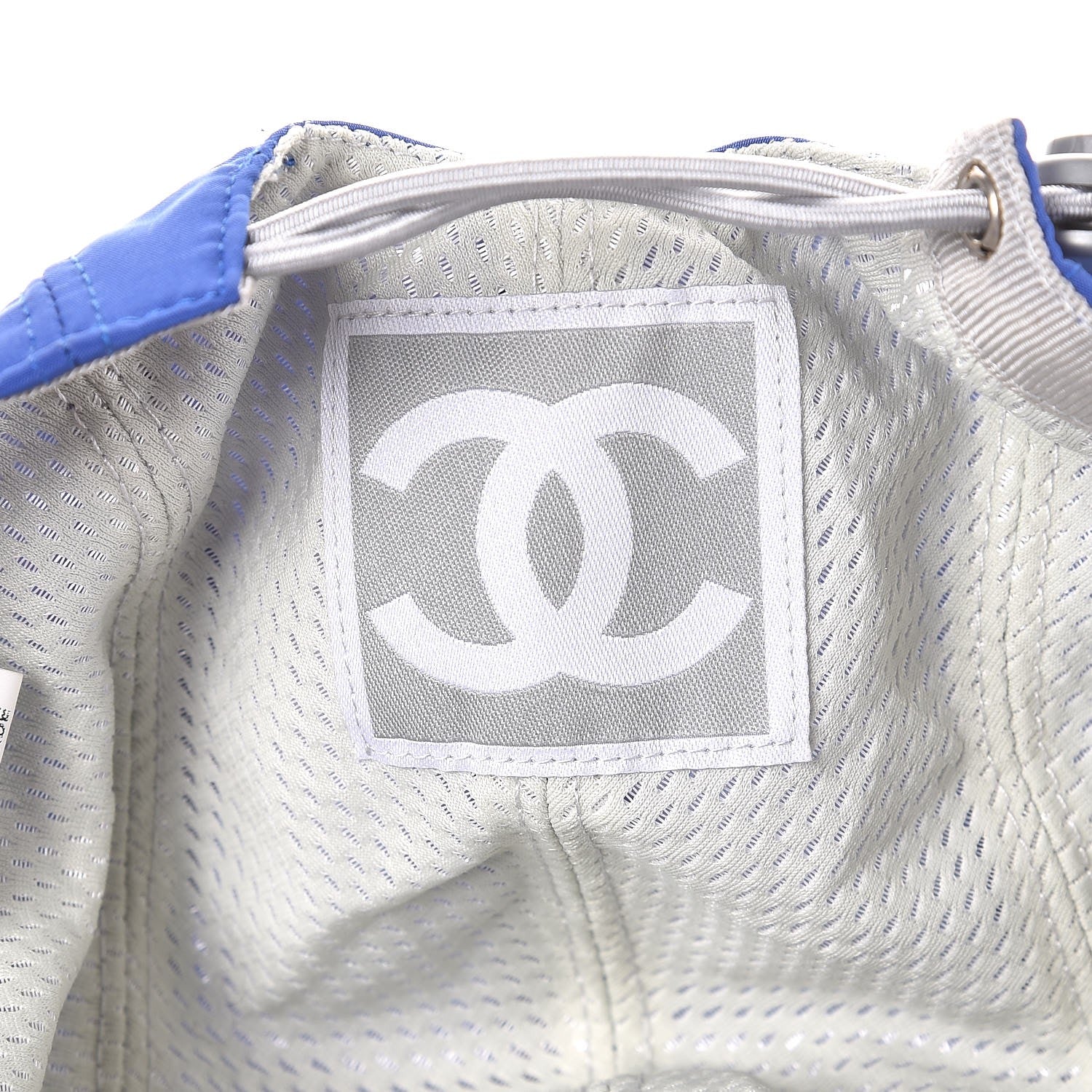 Chanel Nylon CC Cap Hat M Blue 6 of 8