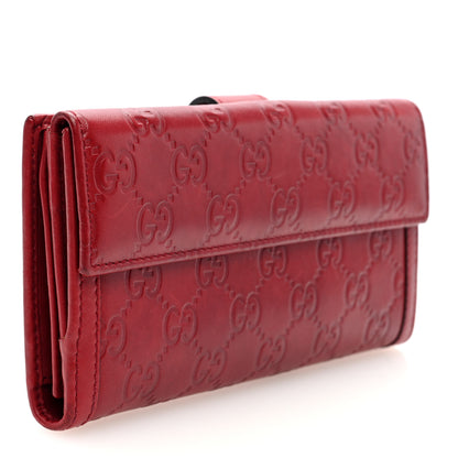 Gucci Guccissima Continental Wallet Red 3 of 7