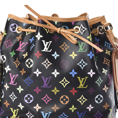 Louis Vuitton Monogram Multicolor Petit Noe Black 7 of 9