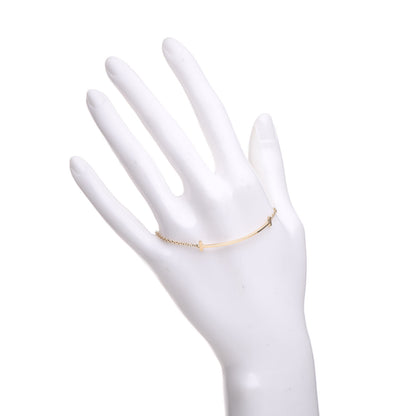 Tiffany 18K Yellow Gold T Smile Bracelet 2 of 4
