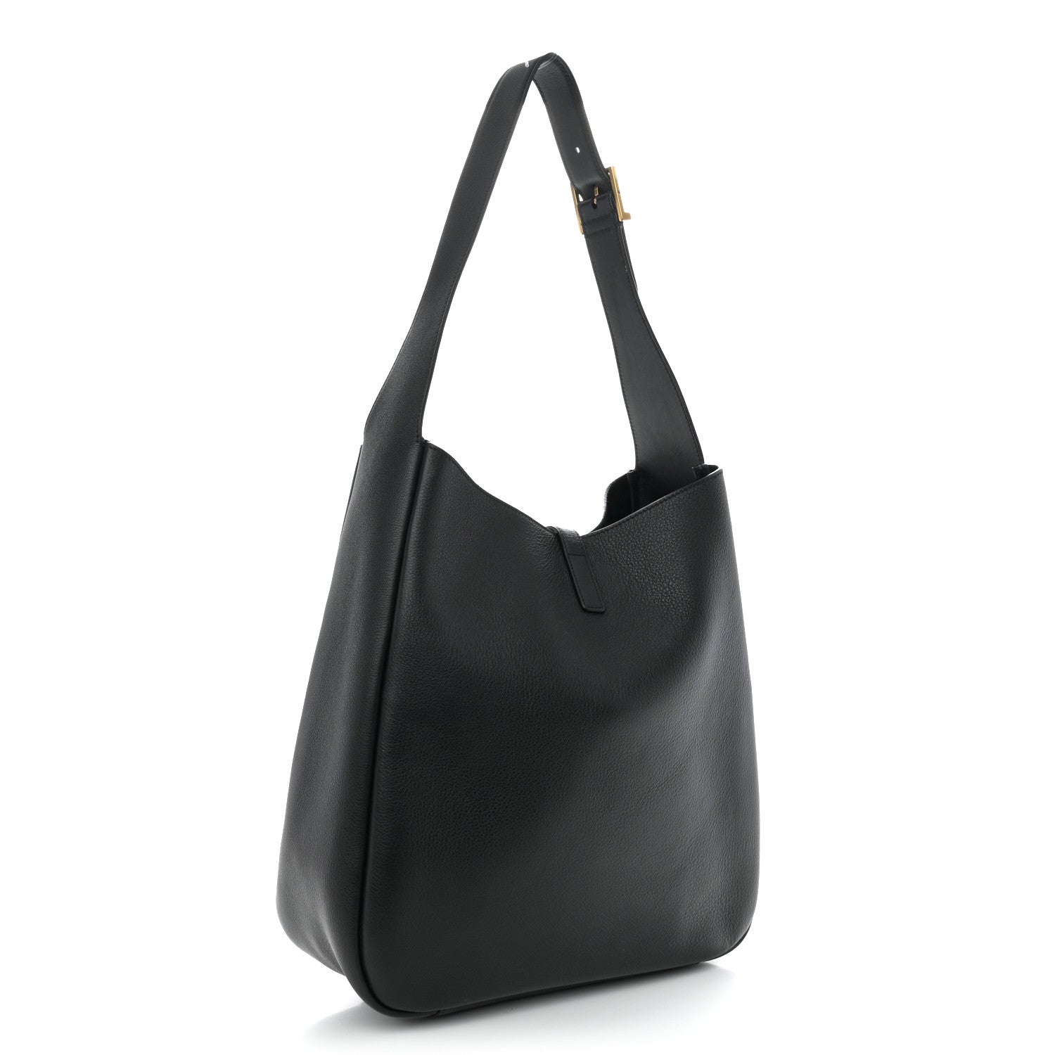 Saint Laurent Smooth Calfskin Large Le 5 A 7 Soft Hobo Black 3 of 12