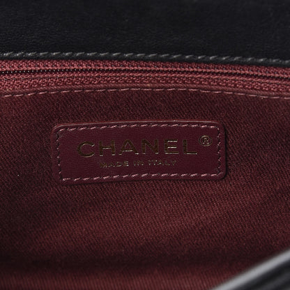 Chanel Shiny Sheepskin Quilted Mini Trapezio Flap Black 6 of 9