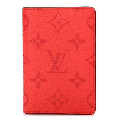 Louis Vuitton Taigarama Pocket Organizer NM Fire Red 1 of 8