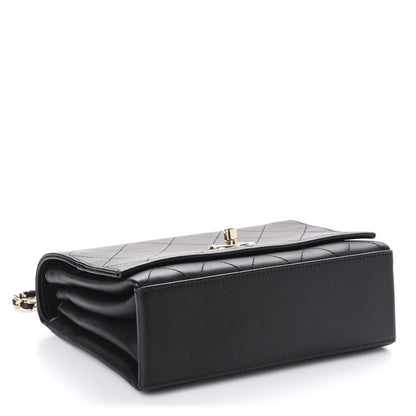 Chanel Calfskin Stitched Flap Black 4 of 10