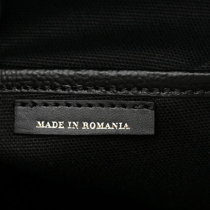 Burberry Derby Calfskin House Check Medium Banner Tote Black 6 of 12