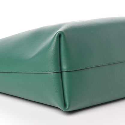 Saint Laurent Calfskin Large Shopping Tote Emerald Green 9 of 10