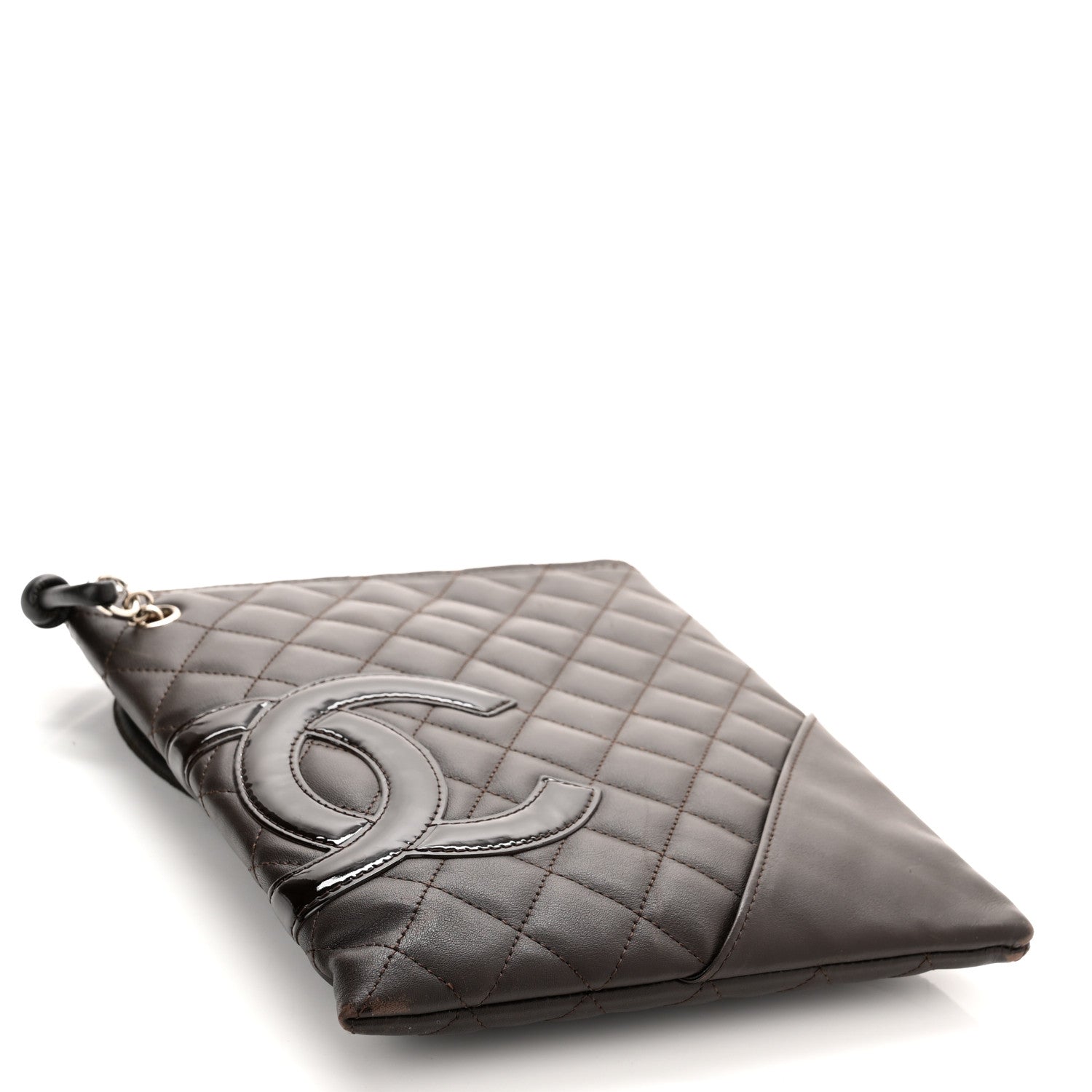 Chanel Calfskin Cambon Flat Messenger Brown 4 of 12
