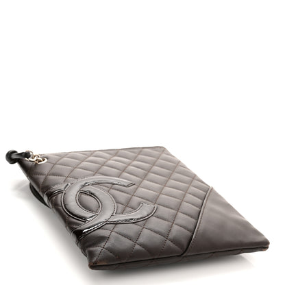Chanel Calfskin Cambon Flat Messenger Brown 4 of 12
