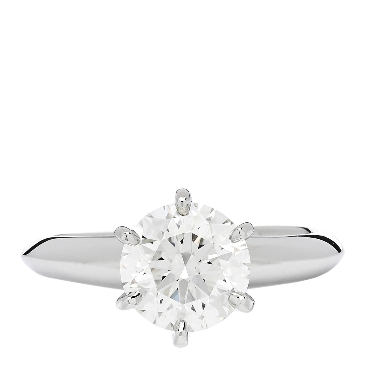 Platinum Diamond 1.32ct Solitaire Engagement Ring 47 4