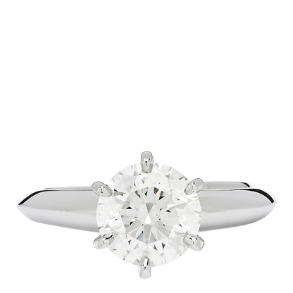 Tiffany Platinum Diamond 1.32ct Solitaire Engagement Ring 47 4 1 of 7
