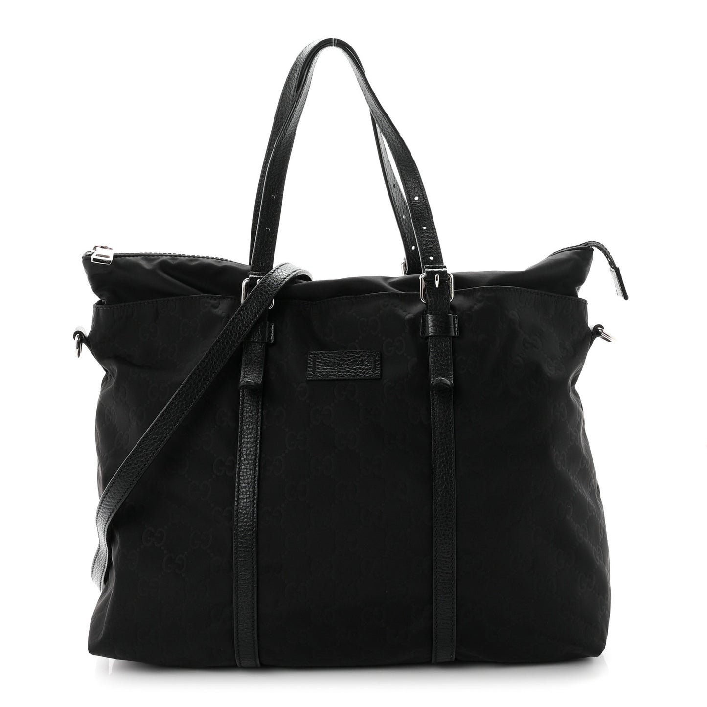 Nylon Monogram Tote Black