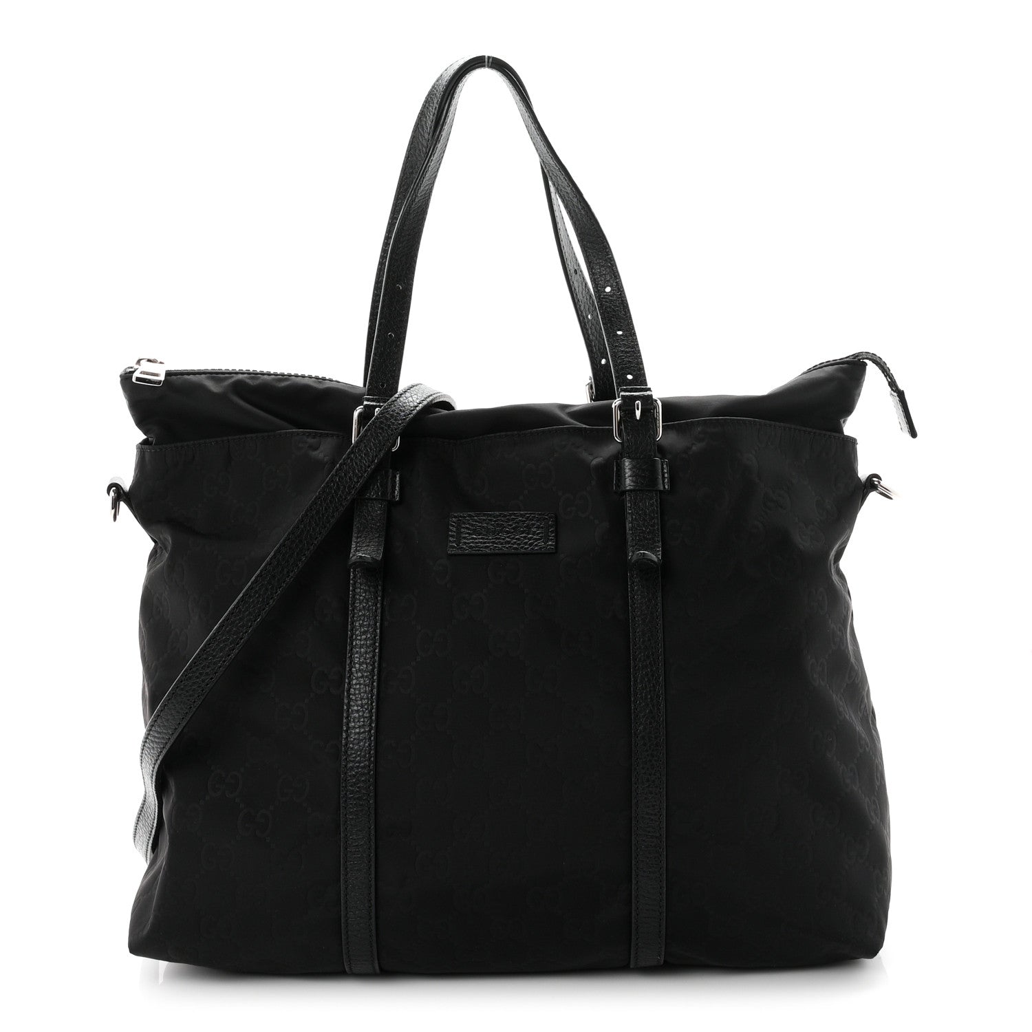 Gucci Nylon Monogram Tote Black 1 of 11