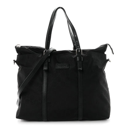 Gucci Nylon Monogram Tote Black 1 of 11