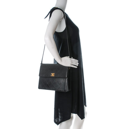 Chanel Lambskin Quilted Flap Shoulder Bag Black 2 of 9