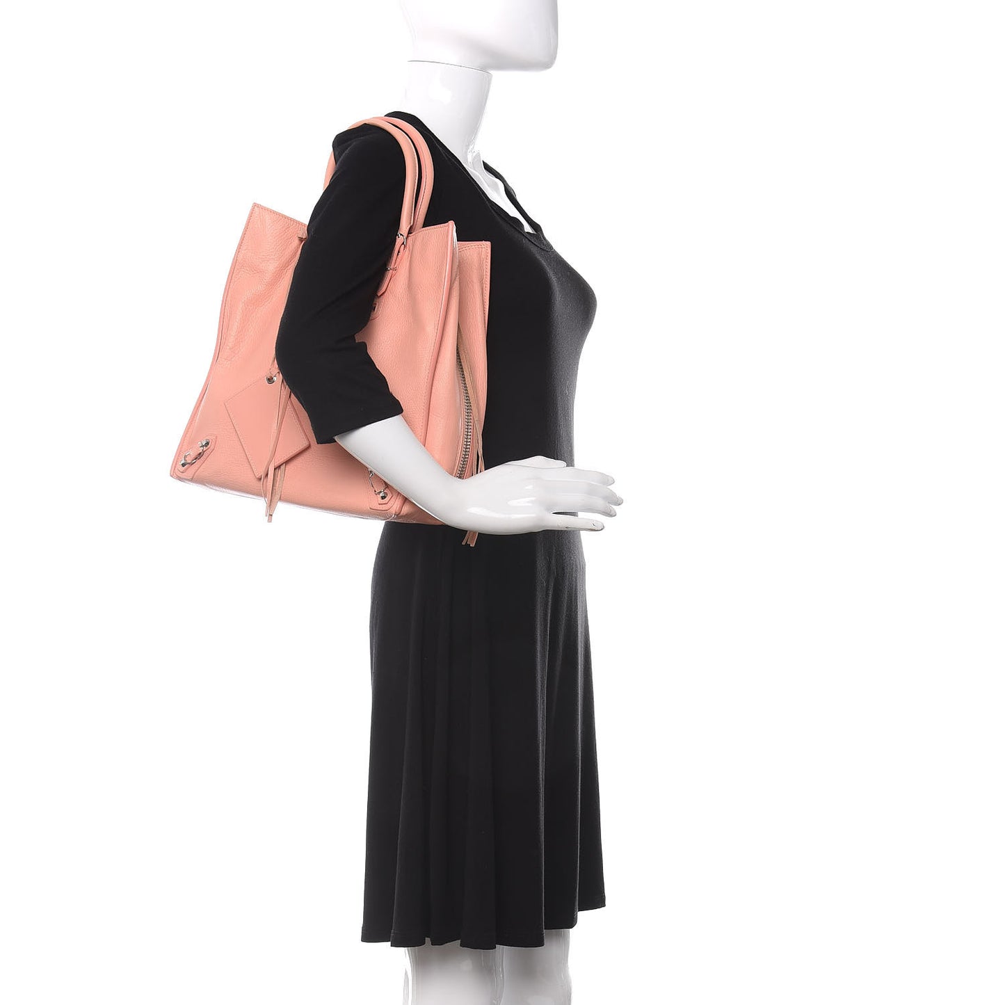 Veau Papier A5 Zip Around Tote Vieux Rose