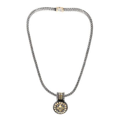 John Hardy Sterling Silver 18K Yellow Gold Dot Pendant Necklace 3 of 4