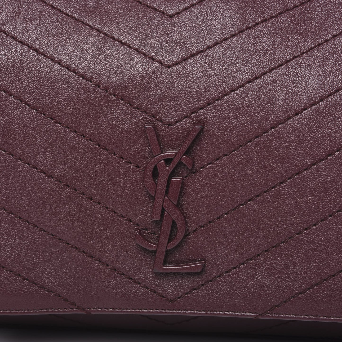 Vintage Lambskin Chevron Monogram Medium Nolita Amaranto