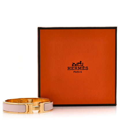 Hermes Enamel Narrow Clic Clac H Bracelet PM Rose Candeur 5 of 5