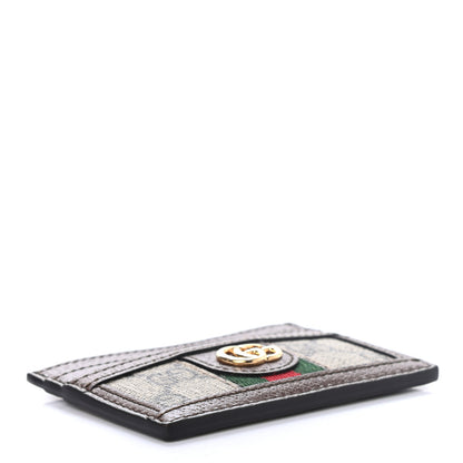 Gucci GG Supreme Monogram Ophidia Card Holder Brown 4 of 6