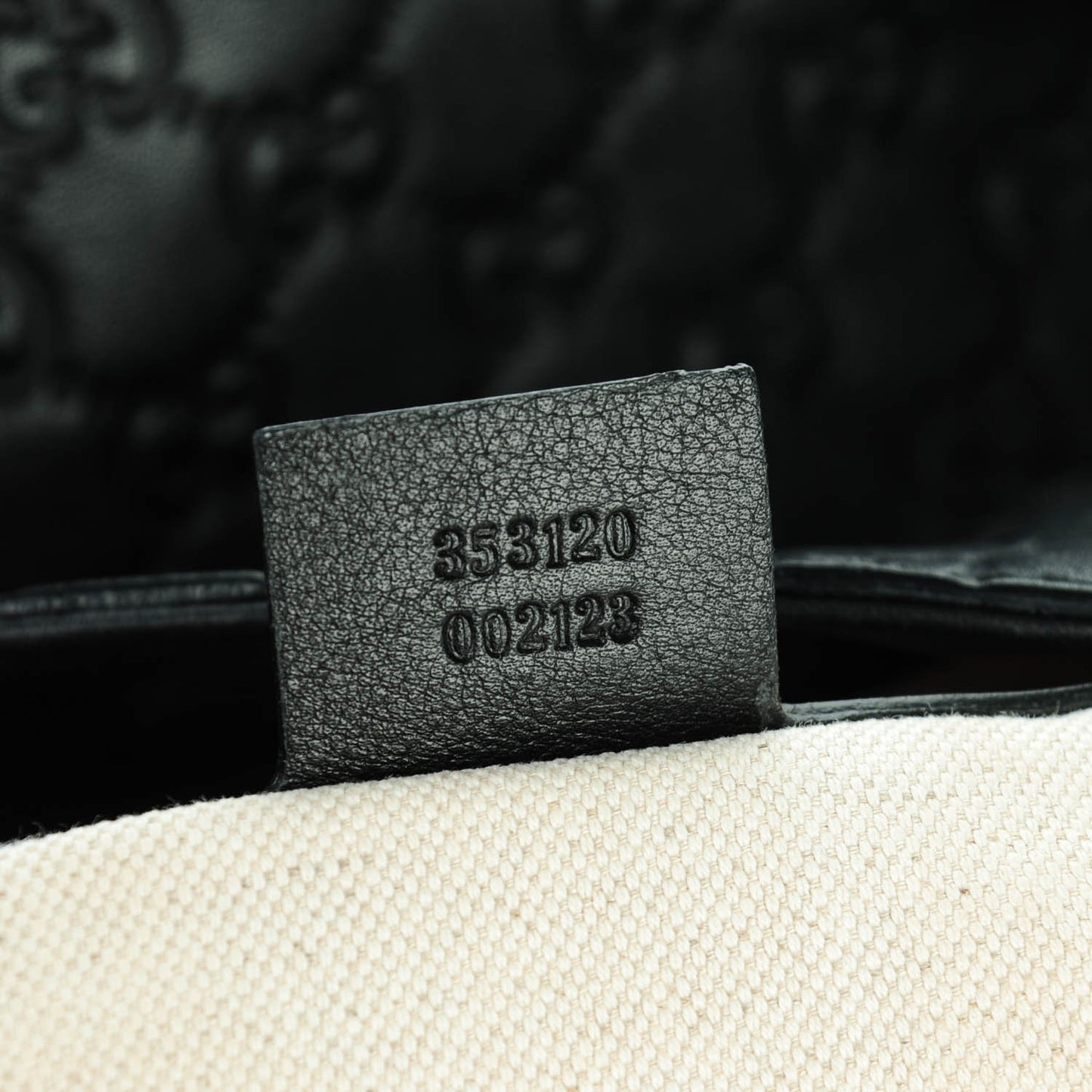 Guccissima Medium Bree Foldover Tote Black
