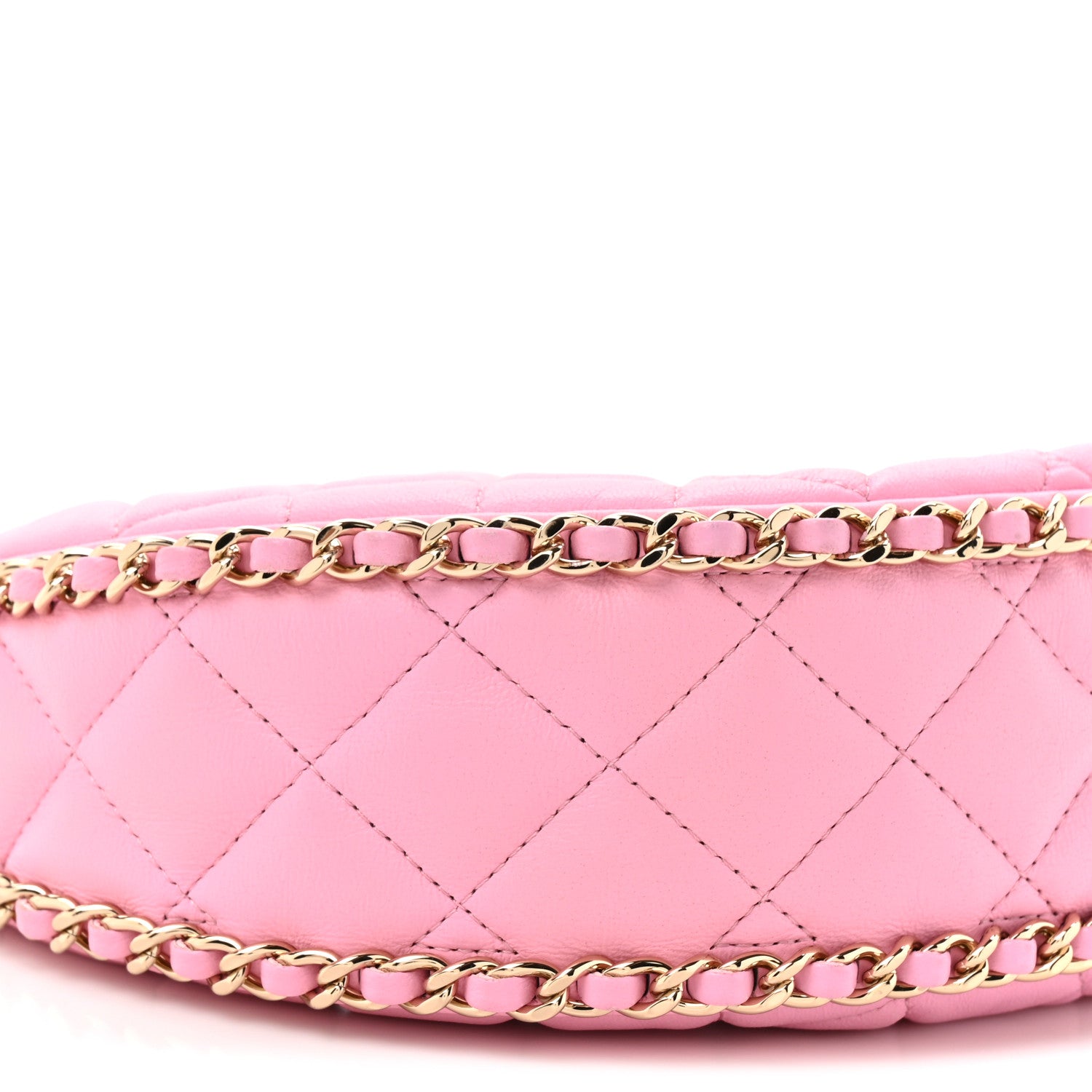 Chanel Lambskin Quilted Small Hobo Bag Pink 10 of 11