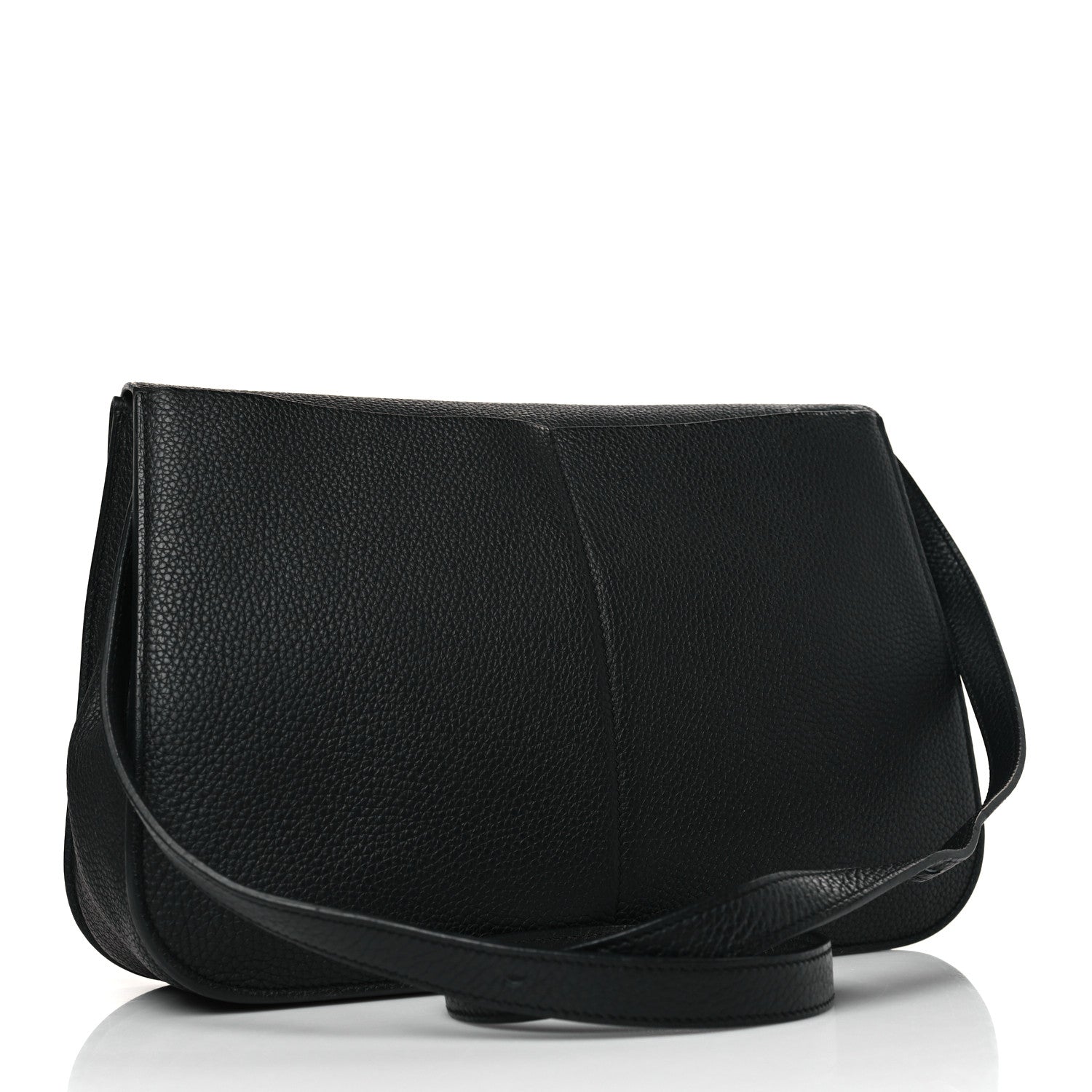 Hermes Taurillon Clemence Halzan 31 GM Black 3 of 10